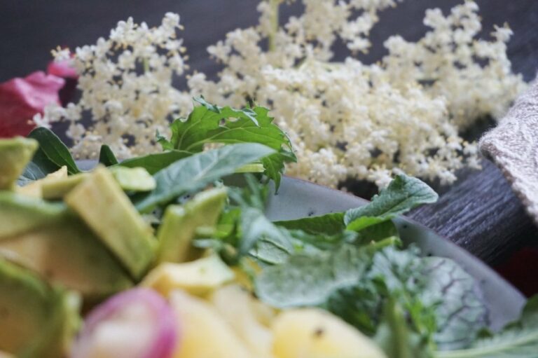 DIE perfekte Grill-Beilage: Lauwarmer Kartoffelsalat mit Holunder | Rezept