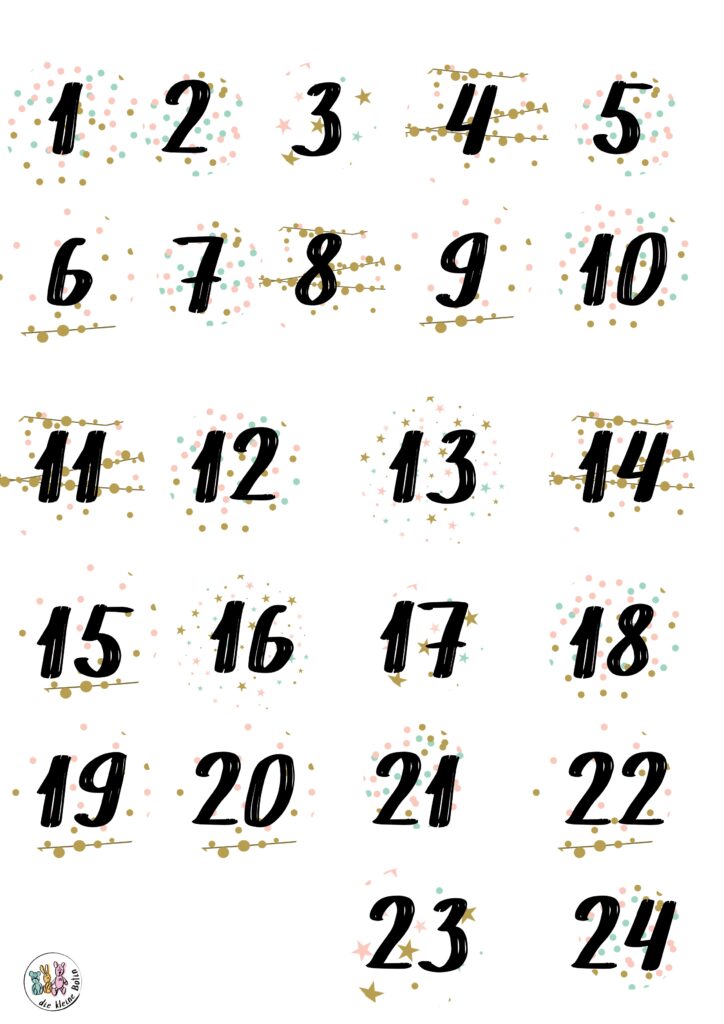 adventkalenderzahlen 2018