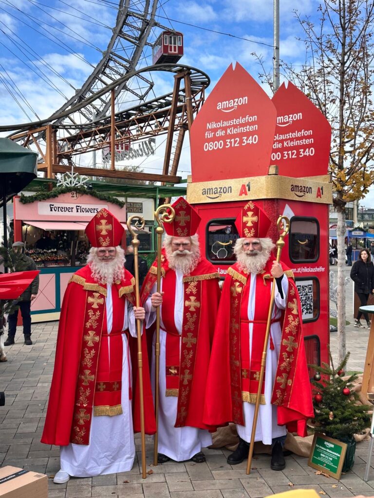 Nikolaus Telefon am Riesenradplatz im Wiener Prater